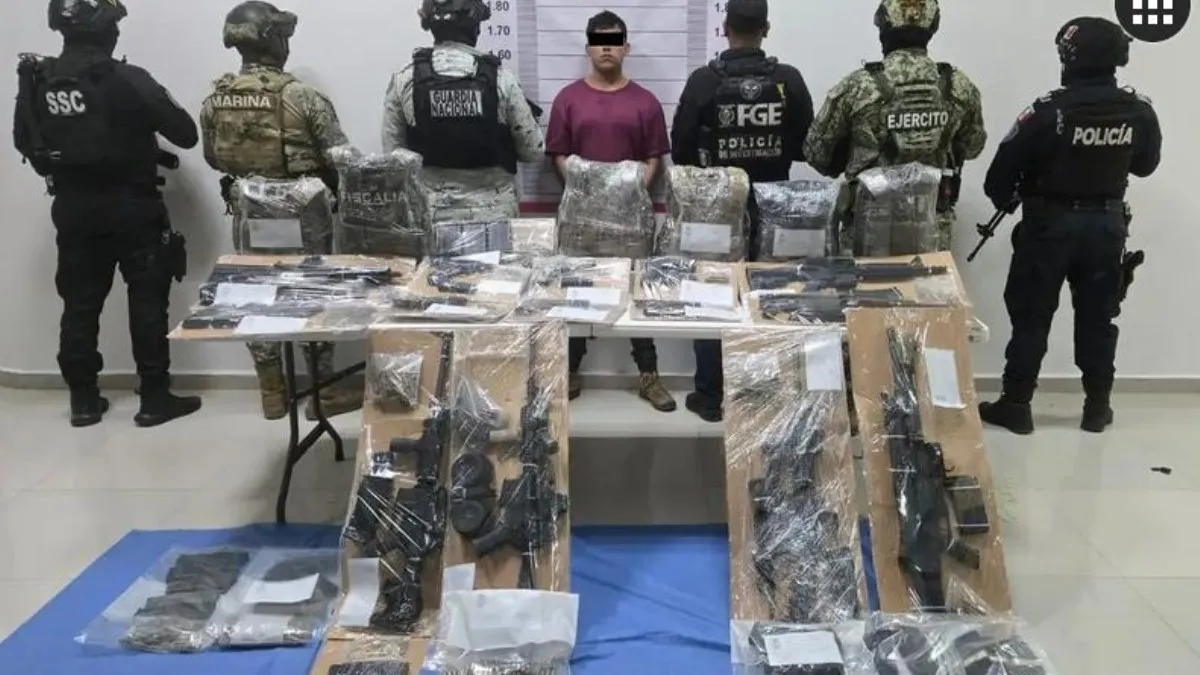 Anulan célula narco en Quintana Roo: líder abatido, un detenido y amplio arsenal asegurado