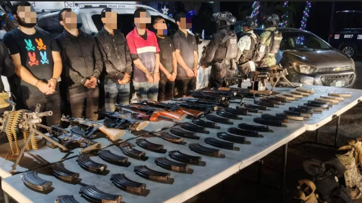 Operativo en Navolato deja tres muertos, seis detenidos y un arsenal tras enfrentamiento armado