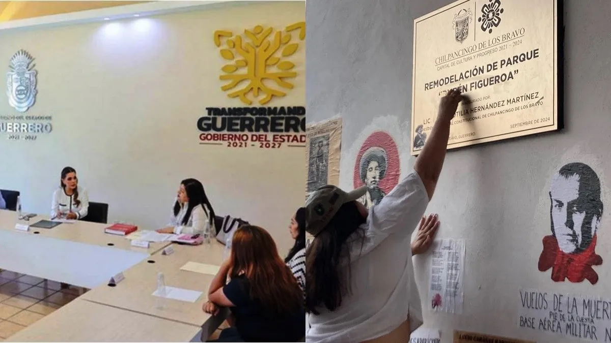 Evelyn Salgado dialoga con familiares de luchadores sociales; insisten en la renuncia de Aída Martínez