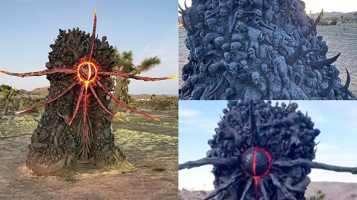 Misterioso “monolito apocalíptico” en el desierto de California resulta ser un mito digital viral