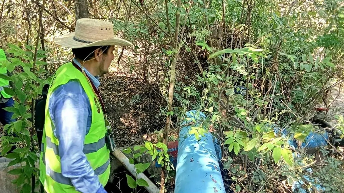 CAPASEG atiende daños en el sistema de agua potable de Quechultenango tras sismo