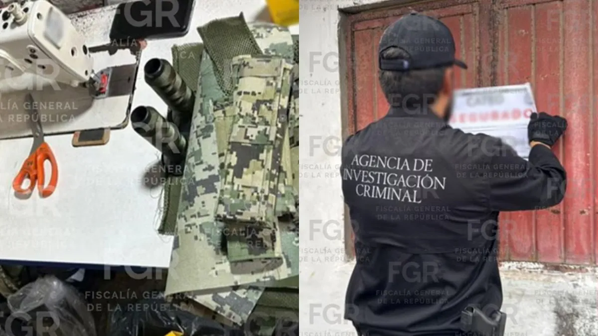 "Maquiladora del crimen": desmantelan fábrica clandestina de uniformes militares en Veracruz