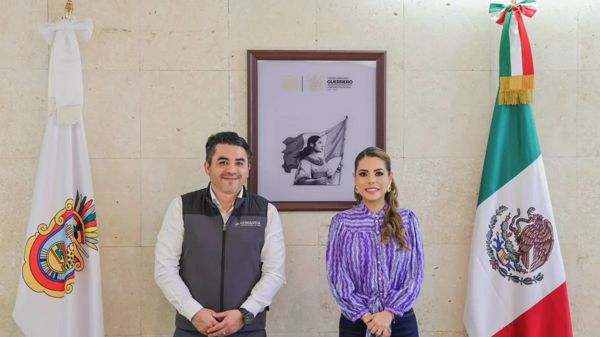 Evelyn Salgado revisa proyectos de agua para Acapulco con Conagua