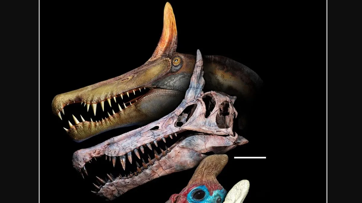 Hallan nueva especie de Spinosaurus con cresta gigante