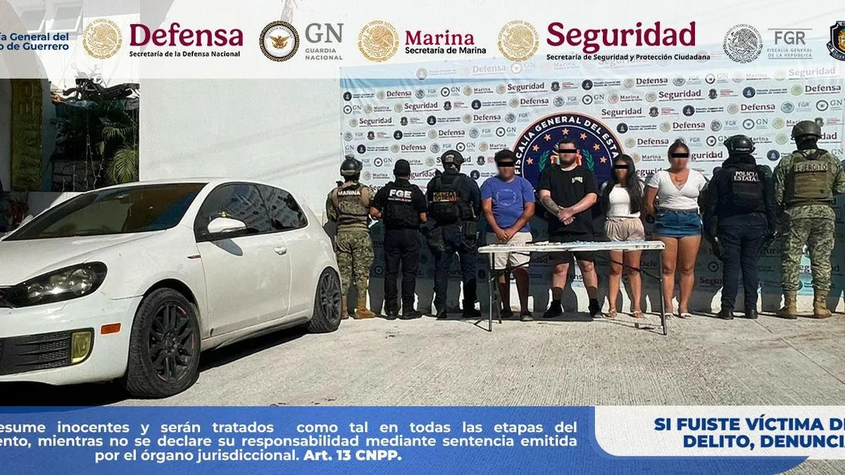Operativo en Acapulco deja cuatro detenidos y droga asegurada
