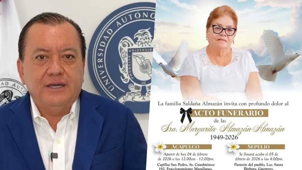 Fallece la madre del rector de la Universidad de Guerrero, Javier Saldaña Almazán