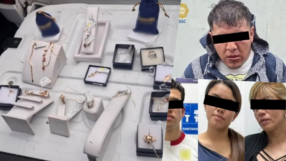 CDMX: Capturan a presunto ladrón de joyas y sus cómplices tras operativo con cámaras y cerco virtual