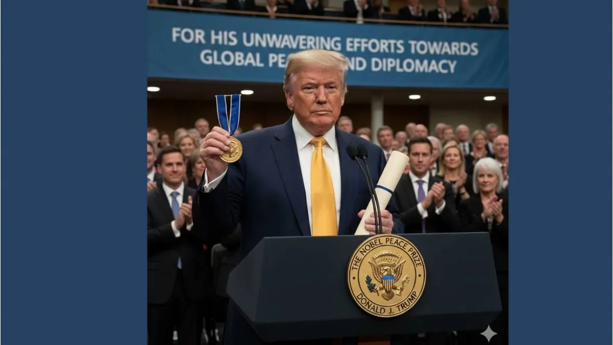 El hombre que desea el nobel de la paz.