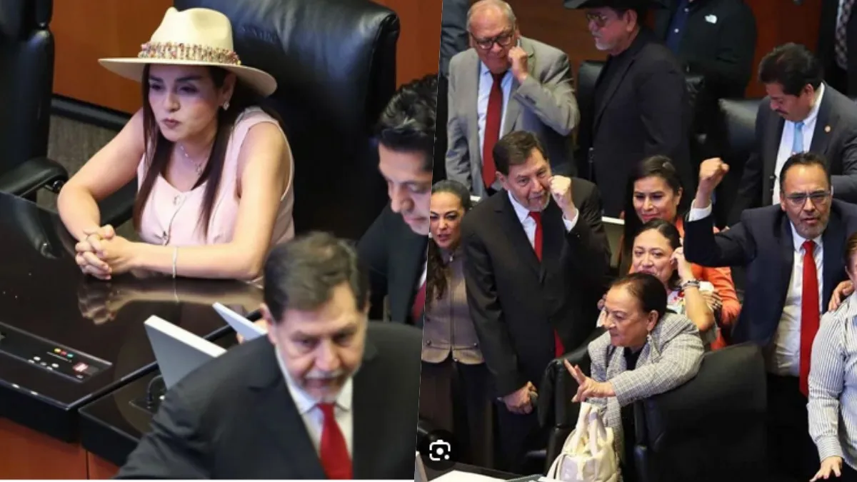 La violencia política de género en pleno Senado de la República.