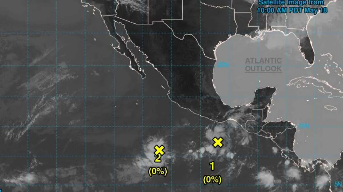 ¡Ojo! Huracán Aletta aún no se forma, aunque autoridades vigilan dos zonas al sur de México